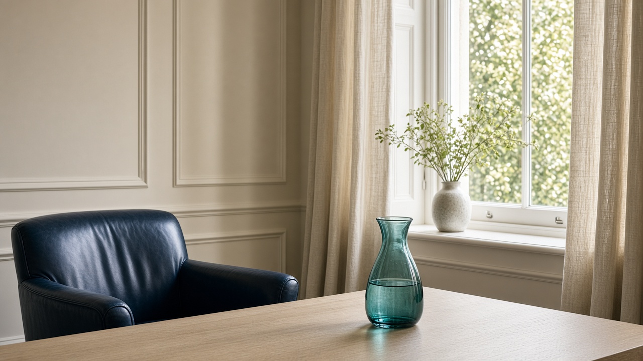 A calm private healthcare consultation room